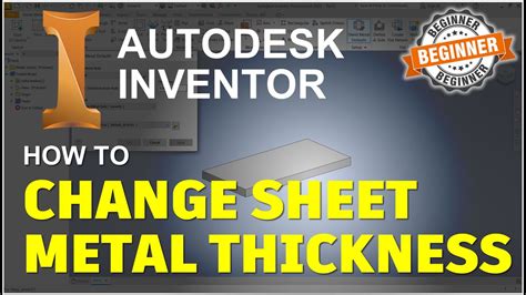 autodesk inventor sheet metal tutorial pdf|inventor change sheet metal thickness.